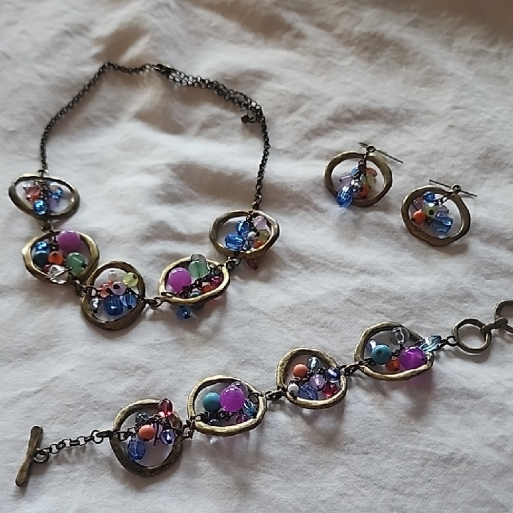 Colorful Beaded Jewelry Set